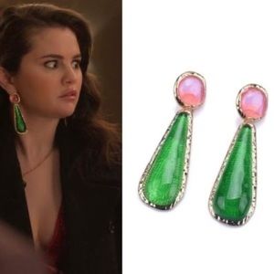Celebrity Zara Drop Gem Earrings New Wo Tags